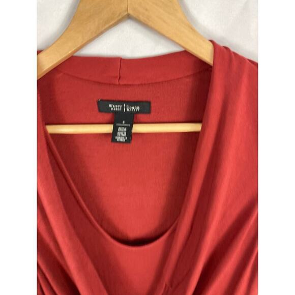 WHBM Sleeveless Stretch Wrap Front Dress Size Small - Picture 3 of 6